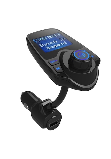 Oddity Yeni Nesil T10 WiFi Bluetooth Araç Kiti | USB Şarj FM Transmitter ve Eller Serbest Konuşma