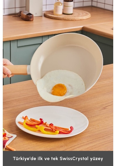 Karaca x Refika Swiss Crystal Almond Cream 26 Cm Tava Ind