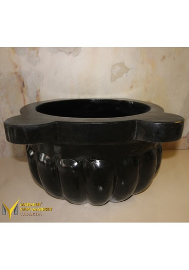 Cilalı Bazalt Kavun Dilimli Kurna