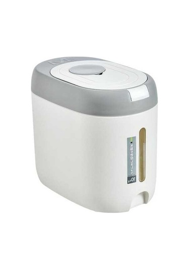 Pazly Pp Malzemeyle Mutfak Mühürlü Nem Toz Geçirmez Pirinç Kovası, 360 Derece Mühür, Böcek İzolasyonu, 10kg/5kg Boyutlarıyla Depolama 3 Izgara