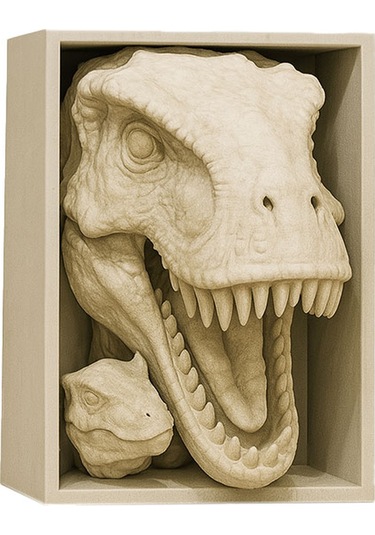 T-rex Kitaplık Dekoru