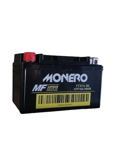 Monero 12v 7ah Alçak Akü Ytx7a