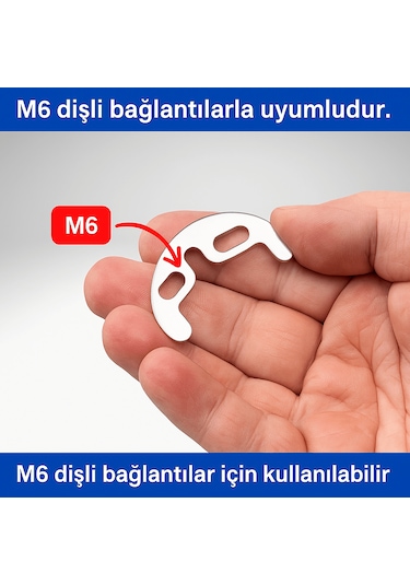 Çift Vidalı Batarya Ay Takımı + Somun Sıkma Anahtarı Hediyeli ...