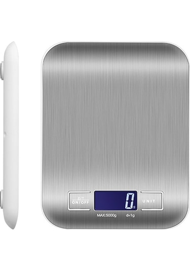 Gıda Mutfak Terazisi, Dijital Gıda Terazisi, Ağırlık Terazisi, Dijital Terazi Gümüş