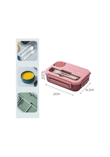 Xurunkeji Yetişkinler Ve Öğrenciler İçin Çatal Bıçak Takımlı, 4 Bölmeli, Sızdırmaz, Mikrodalga Ve Bulaşık Makinesinde Yıkanabilir Bento Öğle Yemeği Kutusu Pembe Xurunkeji Yetişkinler Ve Öğrenciler İçin Çatal Bıçak Takımlı, 4 Bölmeli, Sızdırmaz, Mikrodalga Ve Bulaşık Makinesinde Yıkanabilir Bento Öğle Yemeği Kutusu Pembe