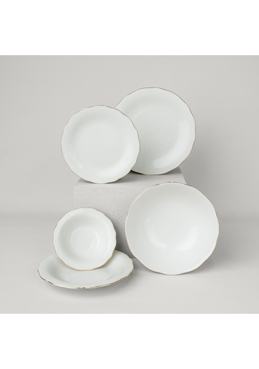 Linens Elegant Porselen Kase 23 Cm Gold Gold