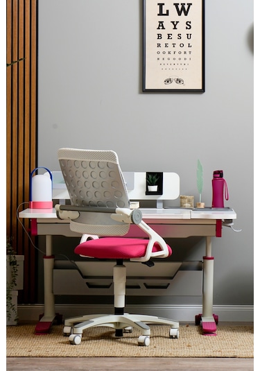 Sirius Simple Yükseklik Ve Eğim Ayarlı, Bilgisayar Ve Ofis Masası, Modern Ekru Çalışma Masası Fuşya Gri Sirius Simple Yükseklik Ve Eğim Ayarlı, Bilgisayar Ve Ofis Masası, Modern Ekru Çalışma Masası Fuşya Gri