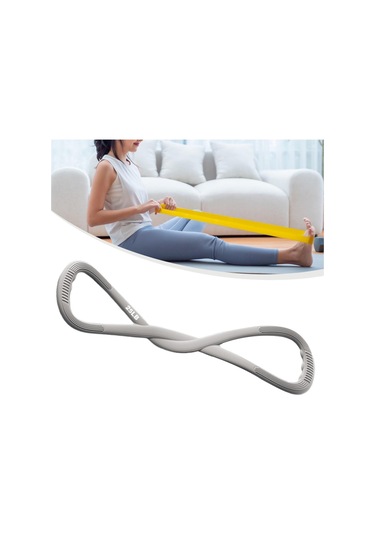 Suntek 8 Saplı Direnç Bandı Taşınabilir Egzersiz Antrenman Gri 25 Lbs