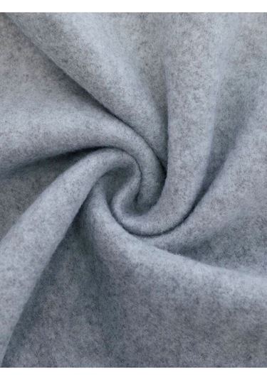 Kallima Kışlık Polarlı Yüksek Bel Gri Bol Paça Eşofman Altı Siyah