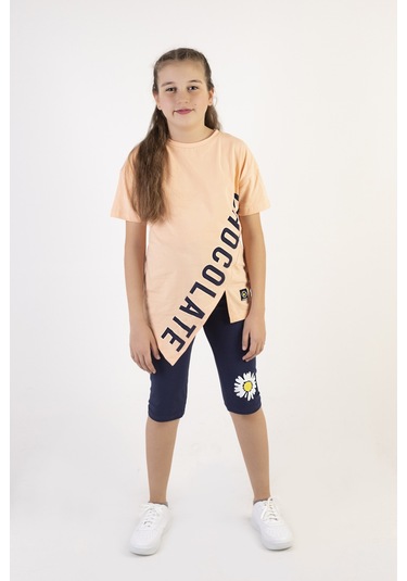 Harika Kids Kız Çocuk Baskılı Kaprili 10-13 Yaş Alt-Üst Takım 001