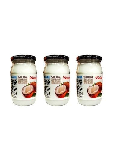 Balen Organik Hindistan Cevizi Yağı 3 x 300 G