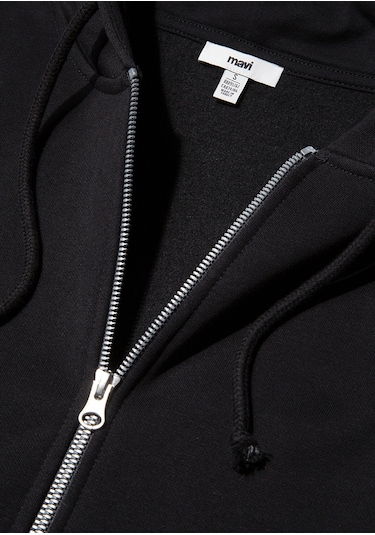 Mavi - Fermuarlı Siyah Sweatshirt 1610221-900