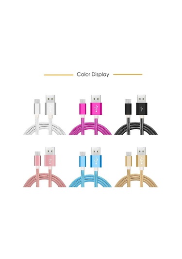 Jms Mikro USB Samsung Xiaomi Redmi Huawei Lg Mikro USB Android Telefon Şarj Kablolosu 3 M