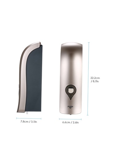 Chuangdıan-300ml Sondaj Yok Duvara Monte Tek Kafa Manuel Sabunluk,şampanya Altın Diğer