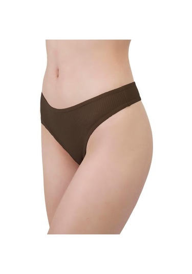 Kadın Pamuklu Ve Likrali Fitilli Kaşkorse Tanga Külot 5'li Paket-2 Renkli-2 Çok Renkli