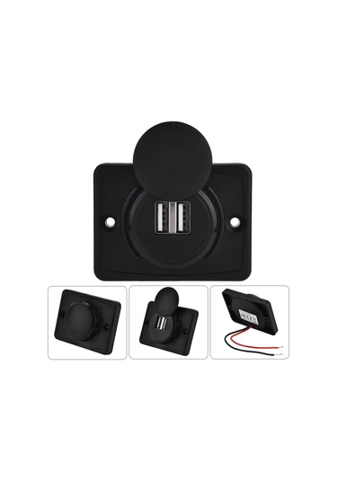 Vkemall Araç Usb Şarj Cihazı 3.1a, Led Işık, 12-24v, Akıllı Hızlı Şarj, Dış Cihaz Besleme, -25 C/+80 C Dayanıklı