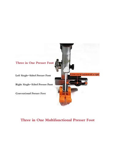 Gösterildiği Gibi Plastic-2pcs Evrensel Baskı Ayağı T3 3 In 1 Baskı Ayağı Ayarlanabilir Sol Ve Sağ Tek Taraflı Baskı Ayağı