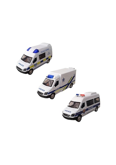 Sesli Işıklı Çek Bırak Polis Set - Fy5058sabc-12d