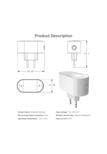 Besthome1 Zigbee & Bluetooth Mesh, Akıllı Ev Ana Geçidi - Uzaktan Kontrol & Otomasyon