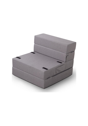 Homedius Melisa Tek Kişilik Katlanır Yatak Katlanır Koltuk Gri