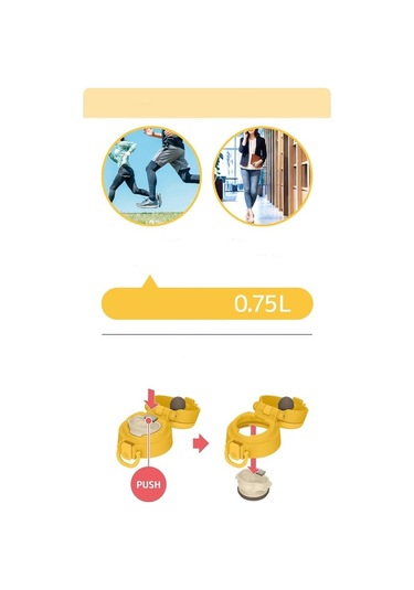 Thermos Jos-750 Vacuum Insulated Mug Taşıma Halkalı 0,75 Lt Çok Renkli