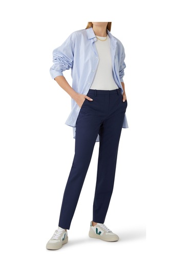 Theory Slim Fit Yün Pantolon - Şık Ve Rahat Mavi