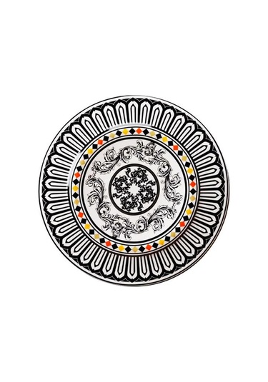 Lucky Art Margery Bone Porselen Barok Desenli 6 Lı Tabak Seti 20 Cm Lyhd 537