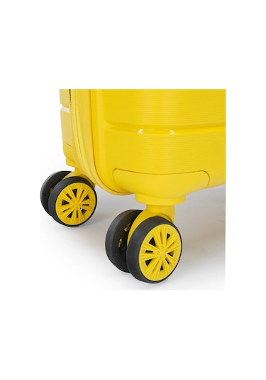 Wexta Wx-pp17 Sarı Orta Boy Polipropılen Valiz Sari