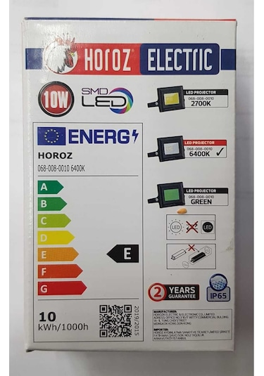 10w Led Projektör Horoz Yeni Pars 10 Beyaz