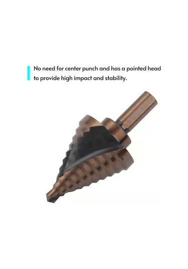 Kangvka Hss Malzeme İçin Çelik, Demir Ve Ahşap Delme Aleti - Spiral Basamaklı Matkap Ucu 1 Adet