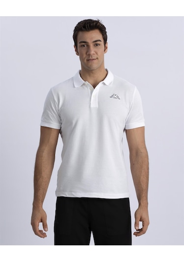 Kappa Logo Maltax 2 MSS Erkek Regular Fit Polo Yaka Tişört Beyaz