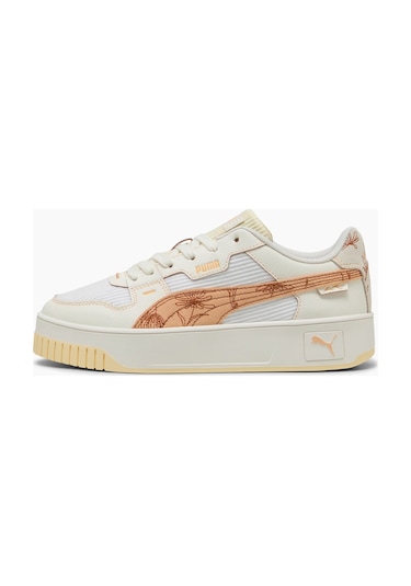 Puma Carina Street Lux Crafted F Kadın Beyaz Sneaker