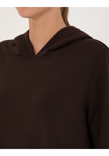 Pierre Cardin Kadın Kahverengi Sweatshirt 50314972-vr029 Kahverengi