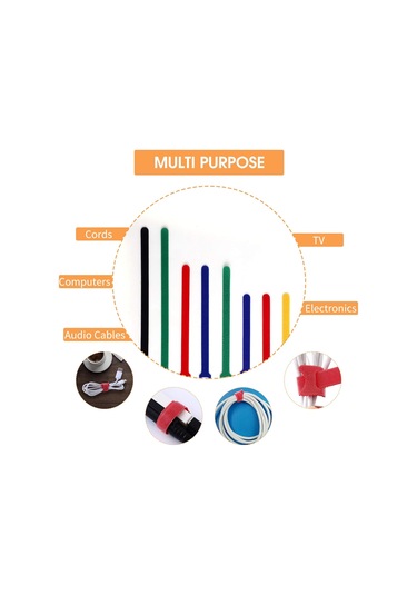 Mikrofiber Kumaştan Üretilmiş, Mükemmel Uv Direncine Sahip, Ayarlanabilir Kablo Düzenleyici, Tekrar Kullanılabilir Kablo Bağları