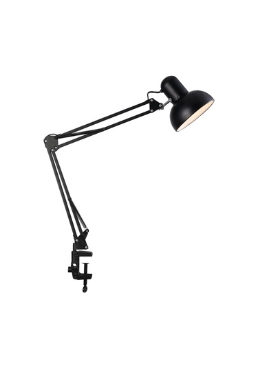 Perro Mandallı Siyah Ders Çalışma Masası Lambası Siyah