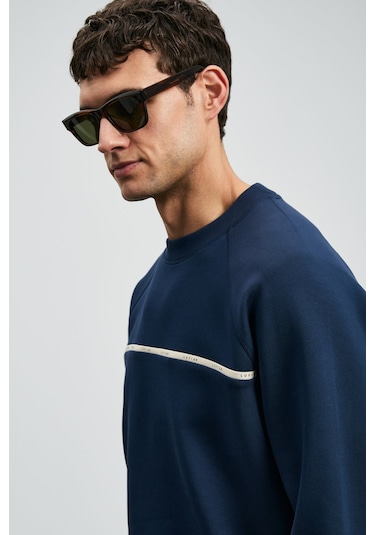 Lufian Erkek Cosmo Sweatshirt 112030181 Lacivert Lacivert