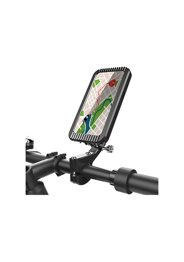 Tongxida Z009a Bisiklet Motosiklet Telefon Tutucu, Su Geçirmez Kılıf, Montaj Braketi Açık Füme - Füme - Kahverengi