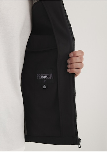 Mavi - Kapüşonlu Siyah Ceket 0110357-900 Siyah