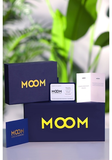 Moom Mücevherat 14 Ayar Altın Dorika Toplu Altın Bileklik Popcorn Renkli Toplar İki Sıra Çok Renkli