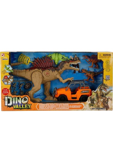 Sunman Oyuncak Dino Valley T-rex Attack Oyun Seti - Kahverengi Standart