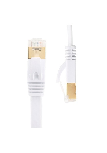 Cat6 Ethernet Rj45 Modem İnternet Kablosu Slim Flat Kablo 10metre