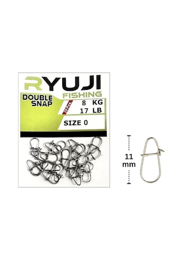 Ryuji Japanese Double Snap Klips No:0 20 Adet