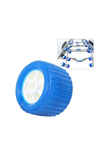 Lemestar Gemi Trailerı İçin Mavi Pu Raylı Sallanabilir Rulman - Yükleme Yardımı, Dayanıklı Ve Yüksek Sıcaklık Direnci, 5 İnç