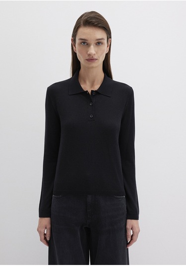 Mavi - Siyah Triko Polo 1710712-900 Siyah