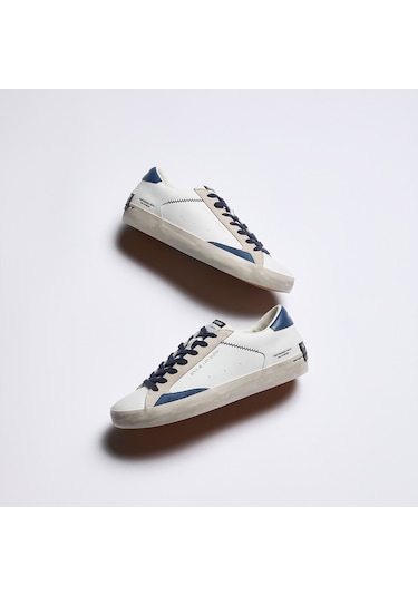 White Sneaker Erkek 190003pp8.10 Crime London Dıstressed Lo Beyaz