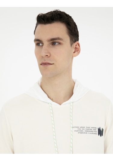 Pierre Cardin Erkek Ekru Sweatshirt 50282265-vr019 Ekru Pierre Cardin Erkek Ekru Sweatshirt 50282265-vr019 Ekru