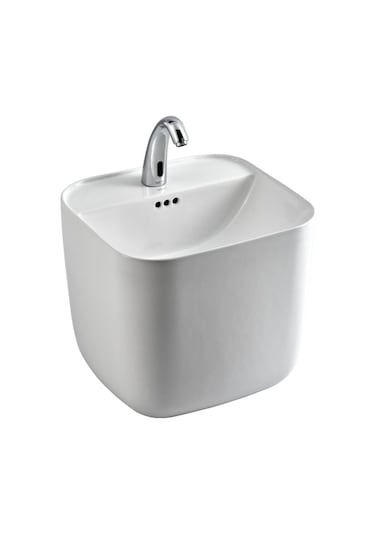 Lena - Tezgah Üstü Monoblok Lavabo Kare Yarım Outlet - E-251- Diğer