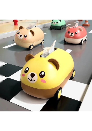 Haki-karikatür Doku Kutusu Banyo Tuvalet Kağıdı Tutucu Mutfak Peçete Saklama Kutusu Masaüstü Bebek Mendil El Havlusu Dispenseri Konteyner