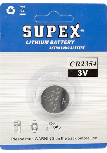 Supex Extra Long Battery CR2354 3V Lityum Pil