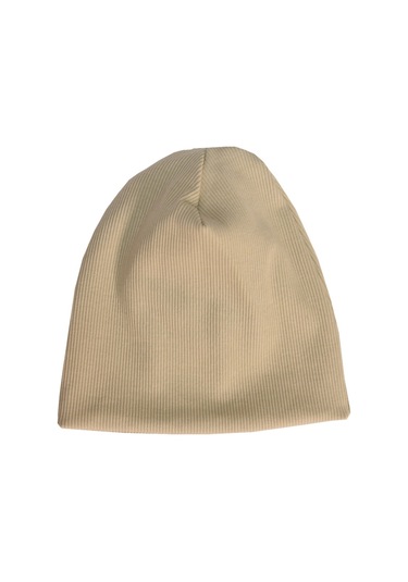 Luess Çocuk Unisex Fitilli Kışlık Bere Bej
